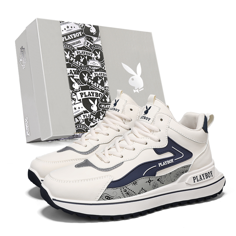 

Мужские повседневные туфли средней высоты Playboy, Beige Blue
