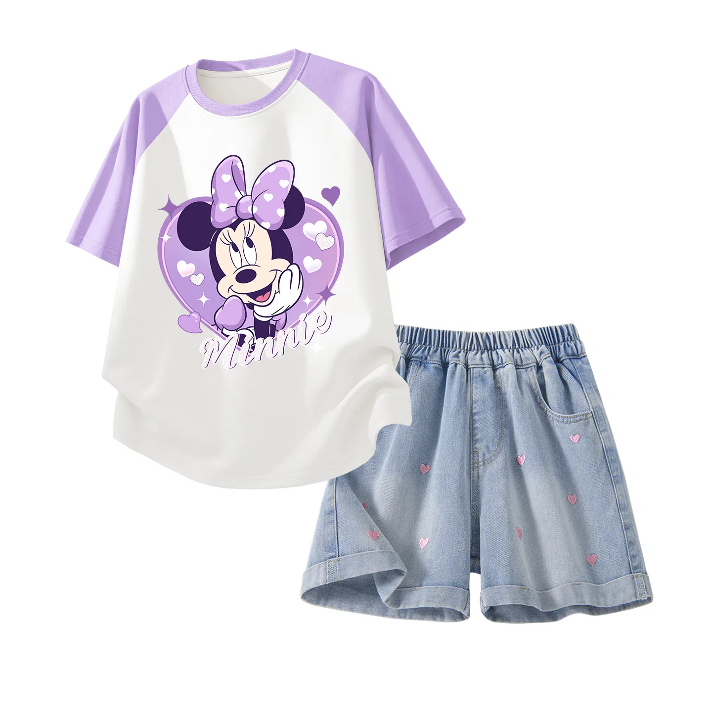 Спортивный костюм Disney Daisy Heart Purple White Denim Blue
