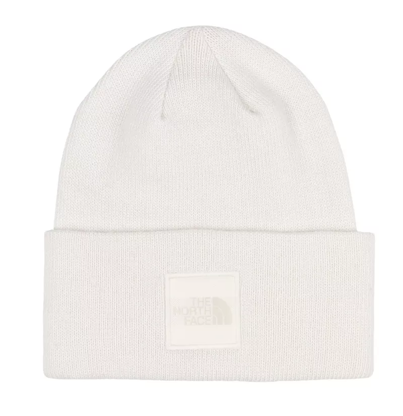 

Большая шапка-бини The North Face, цвет White Dune/Tonal Patch