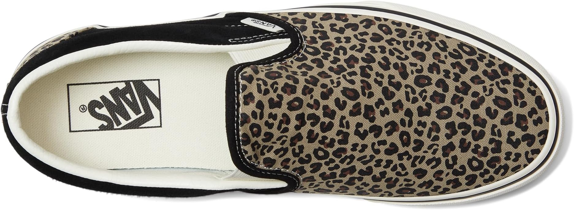 Кроссовки Vans Classic Slip-On, цвет Black/Leopard — фото 2