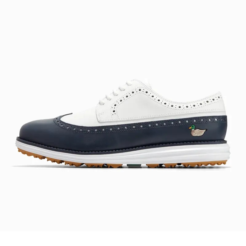 

COLE HAAN Повседневные кожаные туфли Оксфорды, водонепроницаемые, низкие, для гольфа, мужские, белые