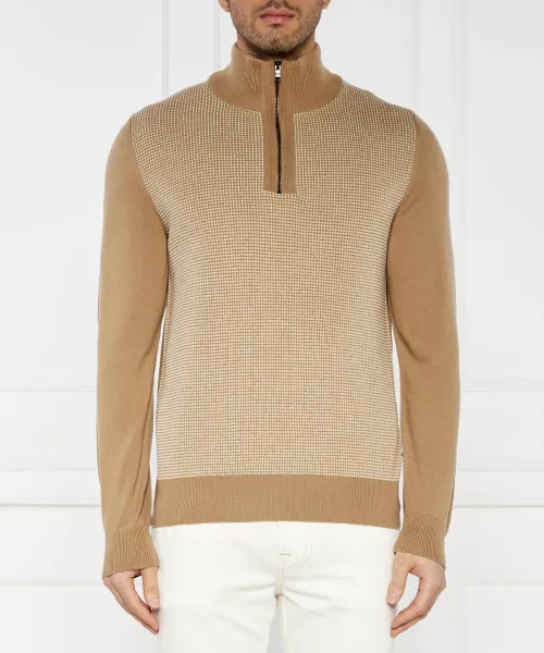 

Детский шерстяной свитер Regular fit Boss, коричневый