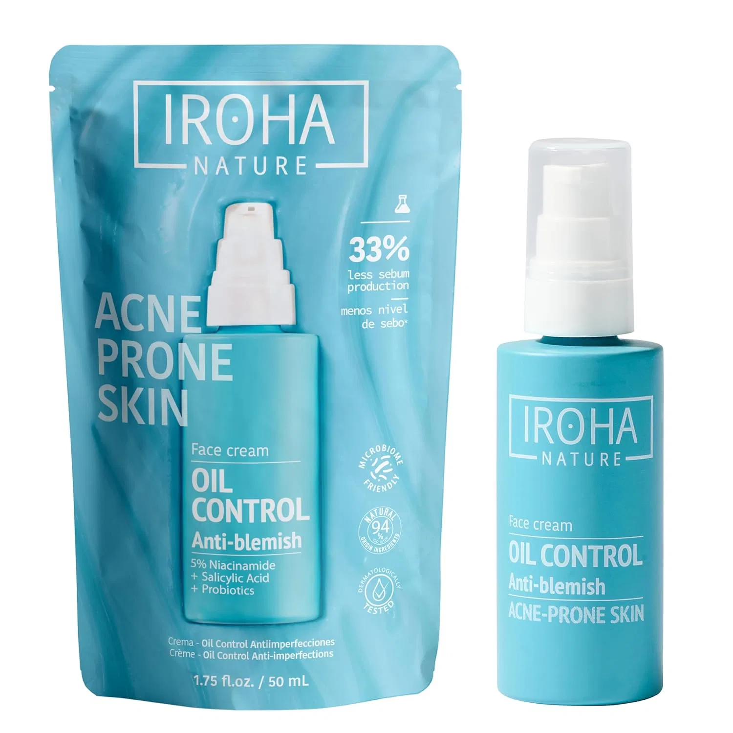 Крем для лица Iroha Nature — «Oil Control» с салициловой кислотой от