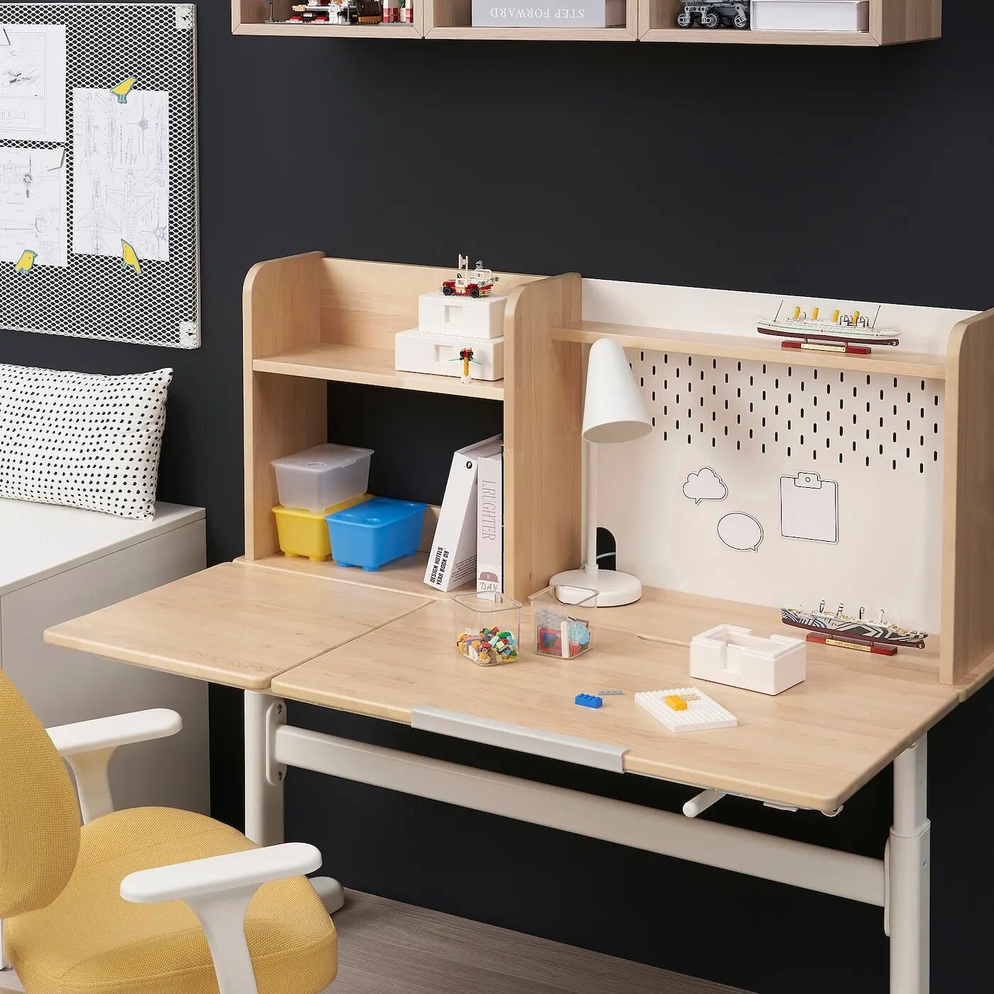 Рабочий стол BERGLÄRKA IKEA, 120x70 см, цвет solid birch/tiltable — фото 4