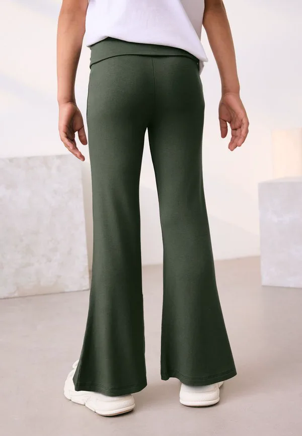 Леггинсы прямого кроя с расклешенной юбкой Next, Khaki Green — фото 3