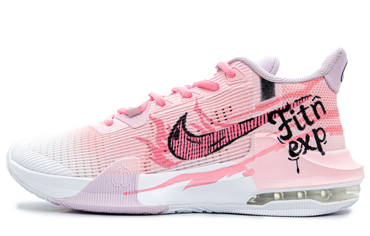 

Nike Кроссовки баскетбольные Air Max Impact Crimson Flame противоскользящие износостойкие мужские красные розовые, цвет Red Pink