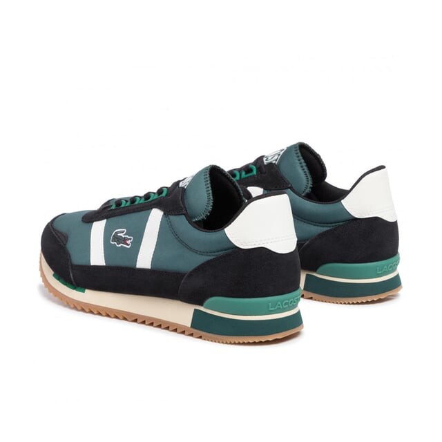 Мужские кроссовки Partner Retro 319 1 sma зеленого/черного цвета Lacoste, синий — фото 4