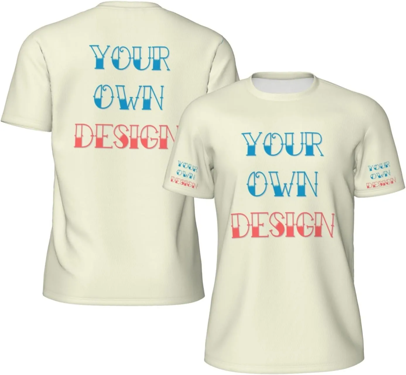 

Футболка Custom с принтом на 4 сторонах