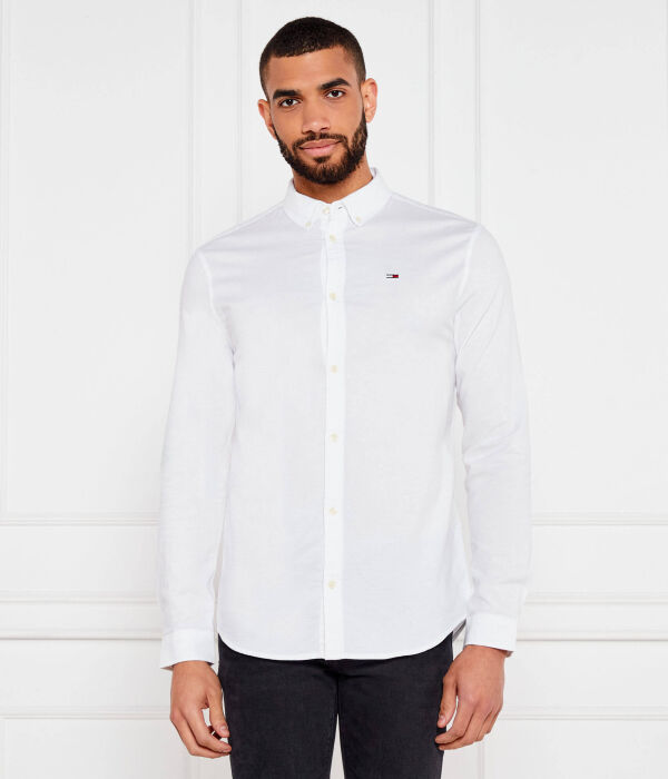 

Рубашка Slim fit Tommy Jeans, белый
