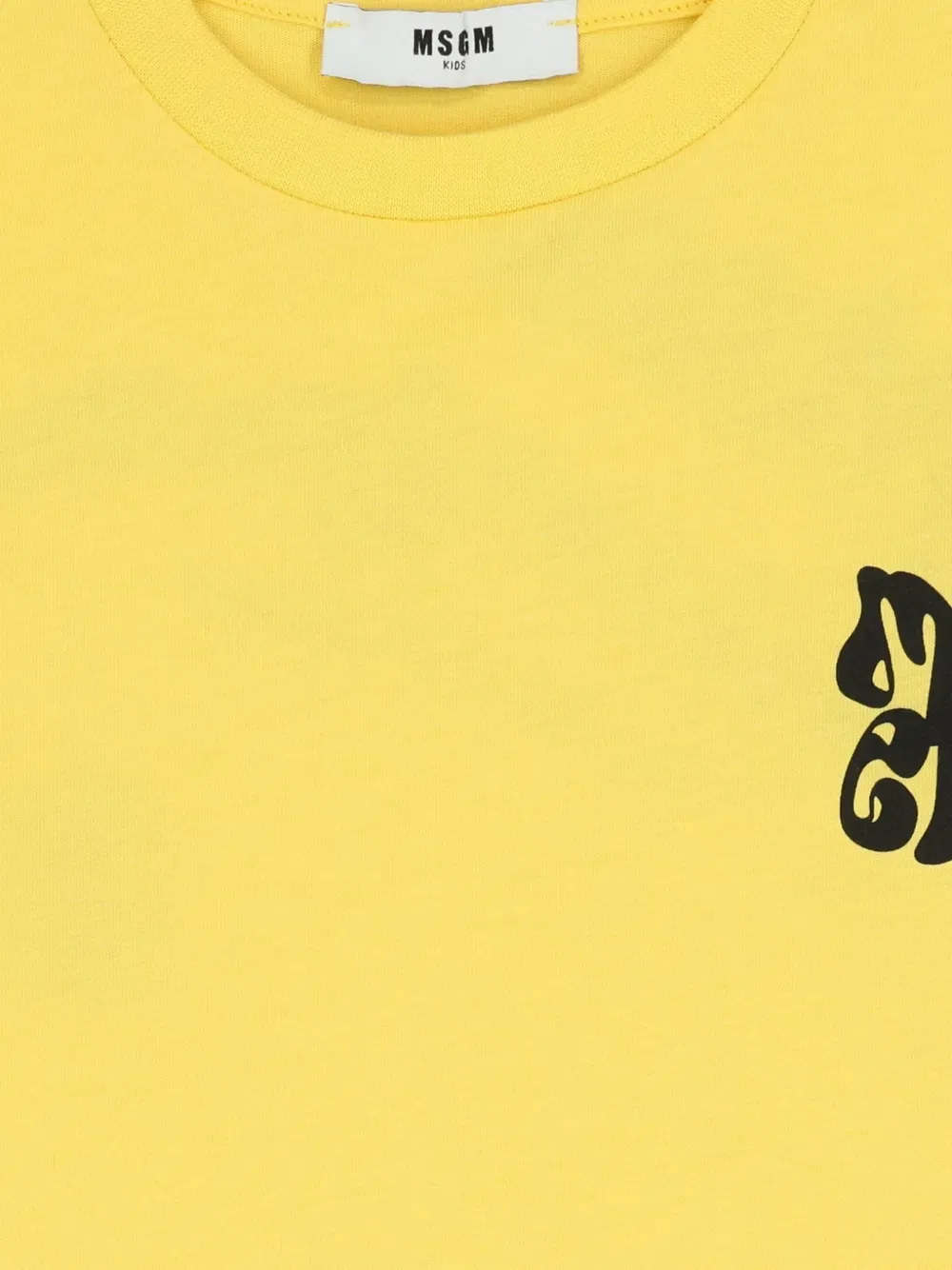 Футболка с графическим принтом Msgm Kids, желтый — фото 4