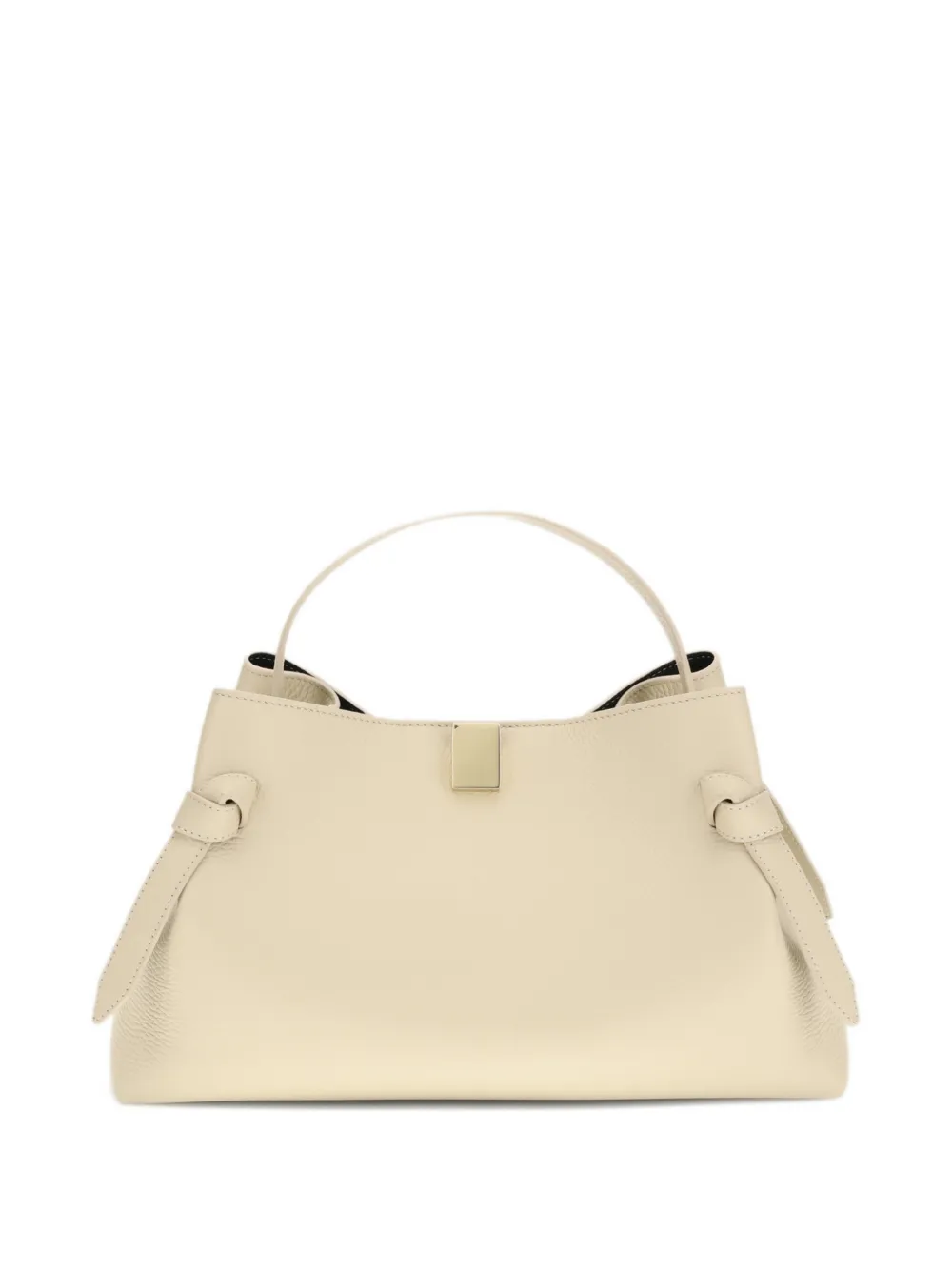 

Сумка-тоут из пебл-кожи Gyoza Yuzefi, нейтральный