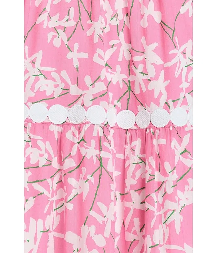 Платье мини Занна миди с цветочным принтом Lilly Pulitzer Kids, Confetti Pink Liza — фото 3