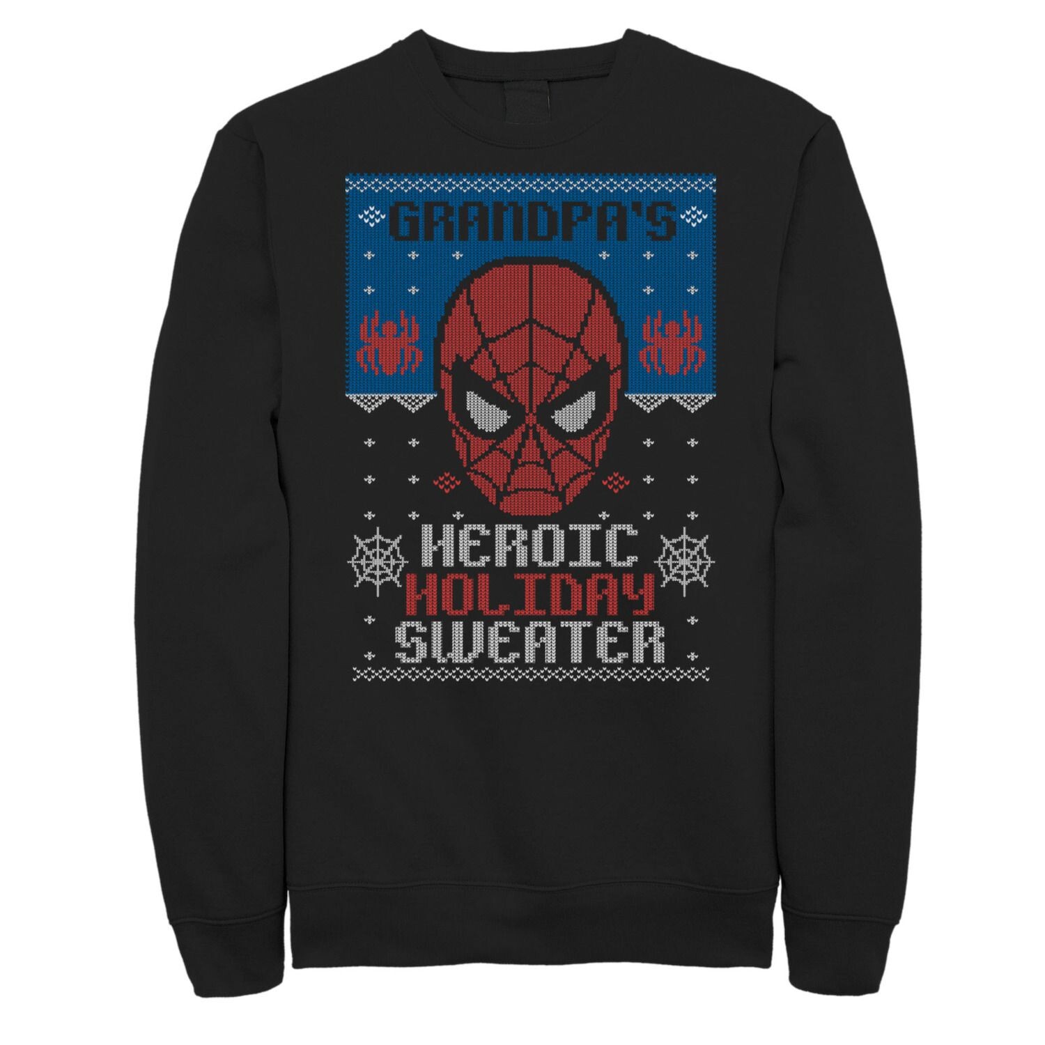 

Мужской праздничный свитшот Marvel Spider-Man Heroic Holiday Licensed Character