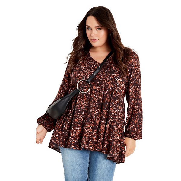 

Женская футболка Remi plus size Avenue, Espresso