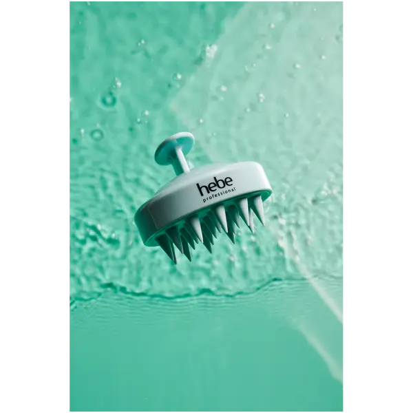 Щетка для мытья волос и массажа головы с ароматом мяты, 1 шт. Hebe Professional Shampoo brush — фото 2