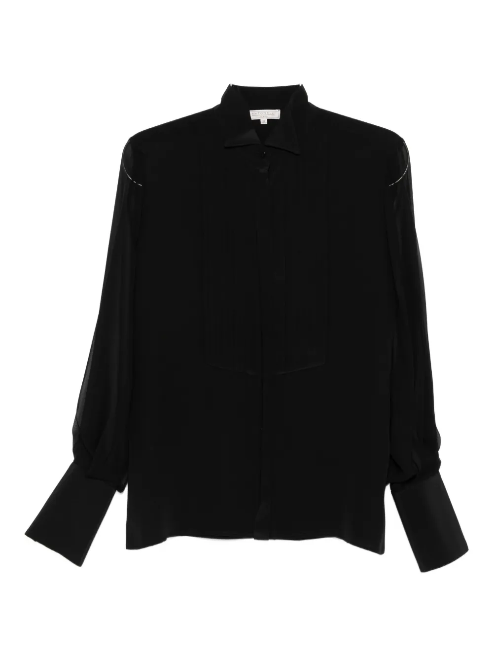 

Рубашка с плиссированными вставками Antonelli, черный