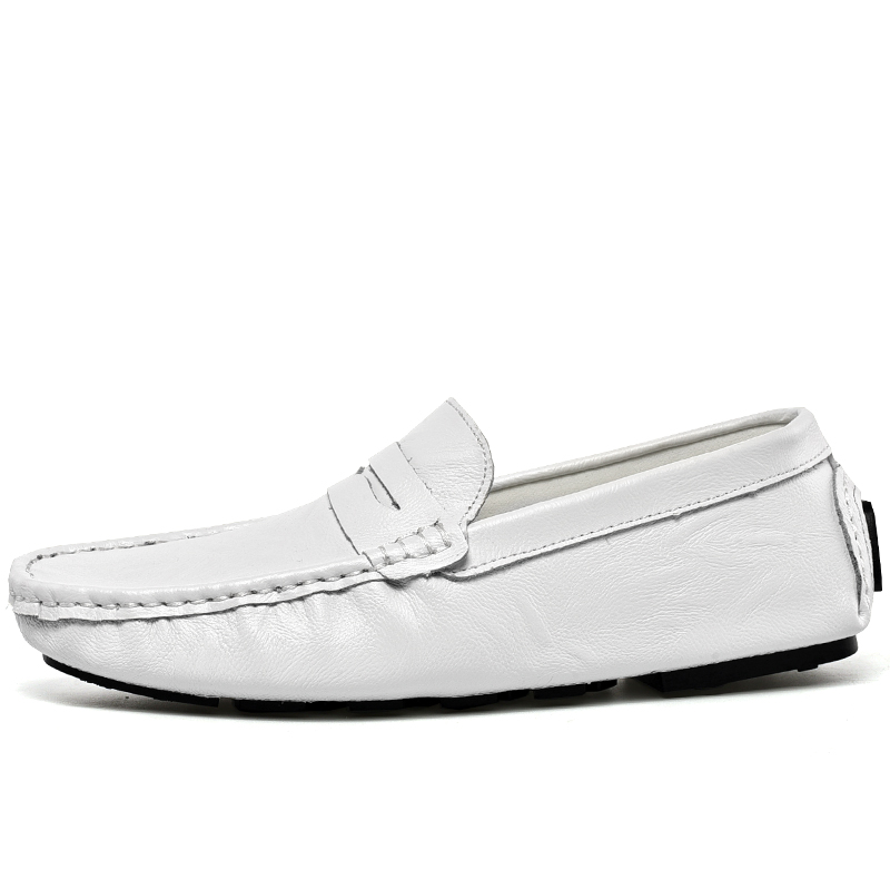 

HBRK Мокасины мужские белые, цвет White
