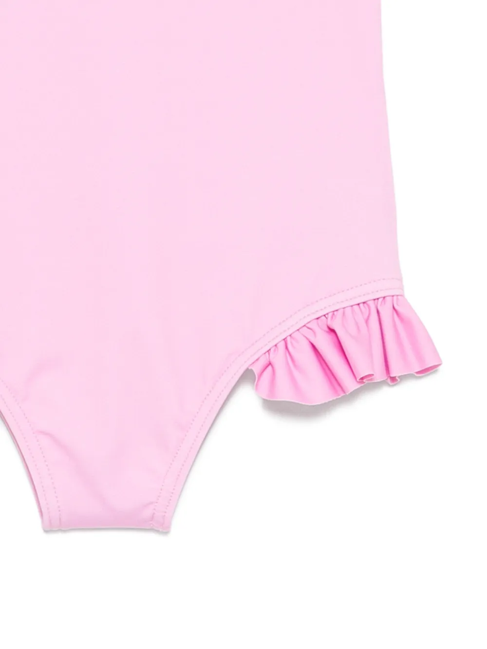 Купальник с оборками и графичным принтом Moschino Kids, розовый — фото 3