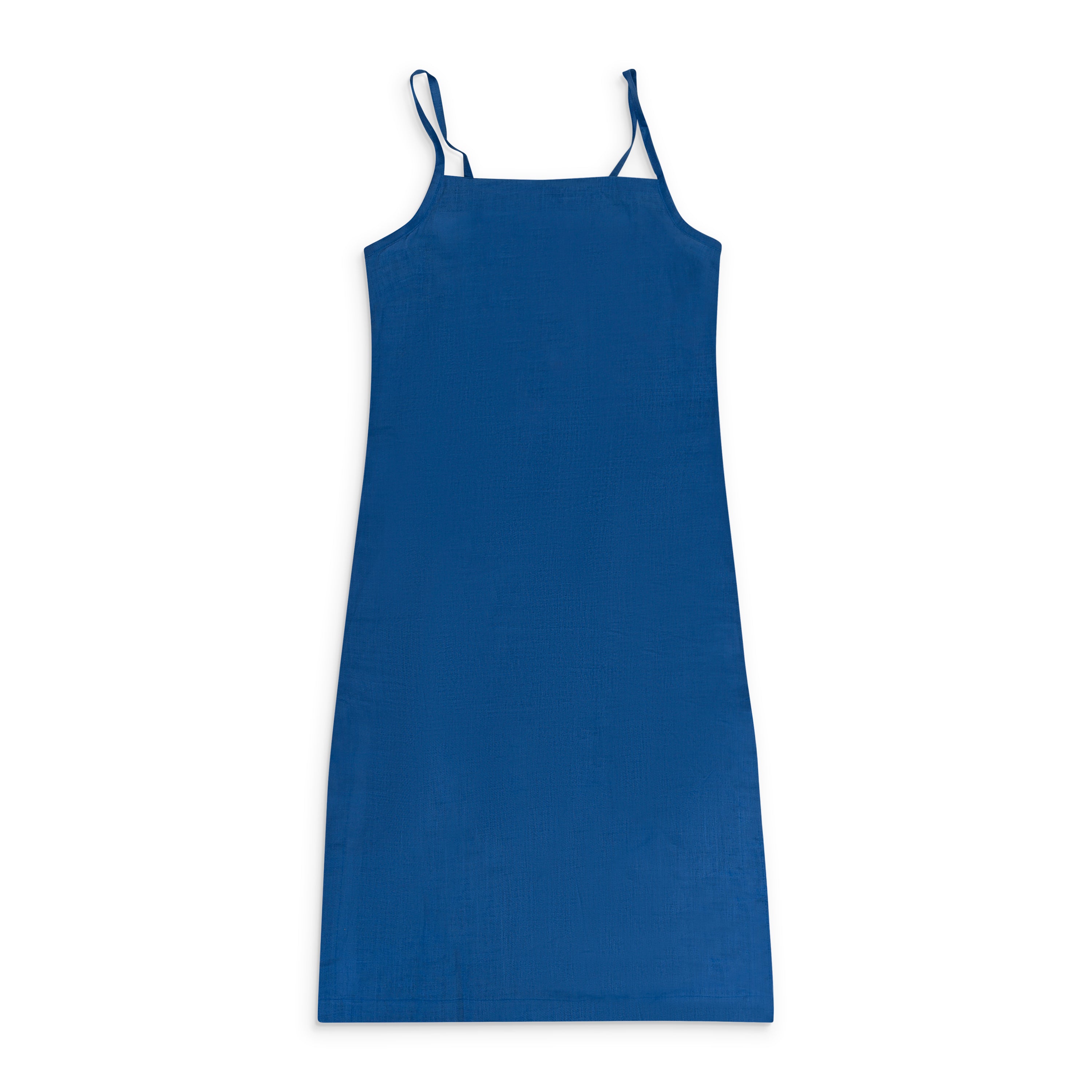 

Синее платье с запахом и галстуком сзади WORLD WIDE LTD