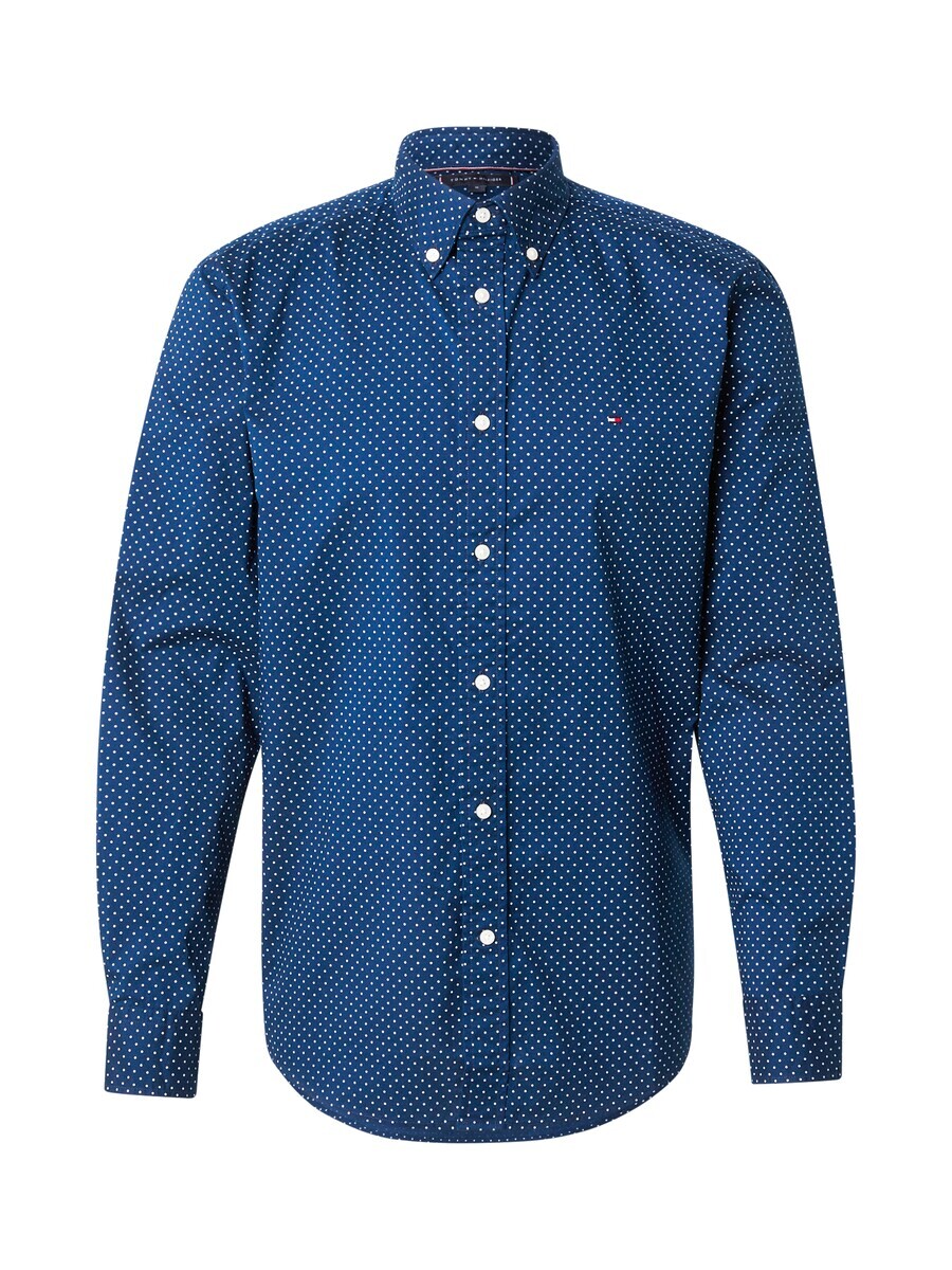 

Повседневная рубашка TOMMY HILFIGER Regular fit Button Up Shirt Flex, морской синий