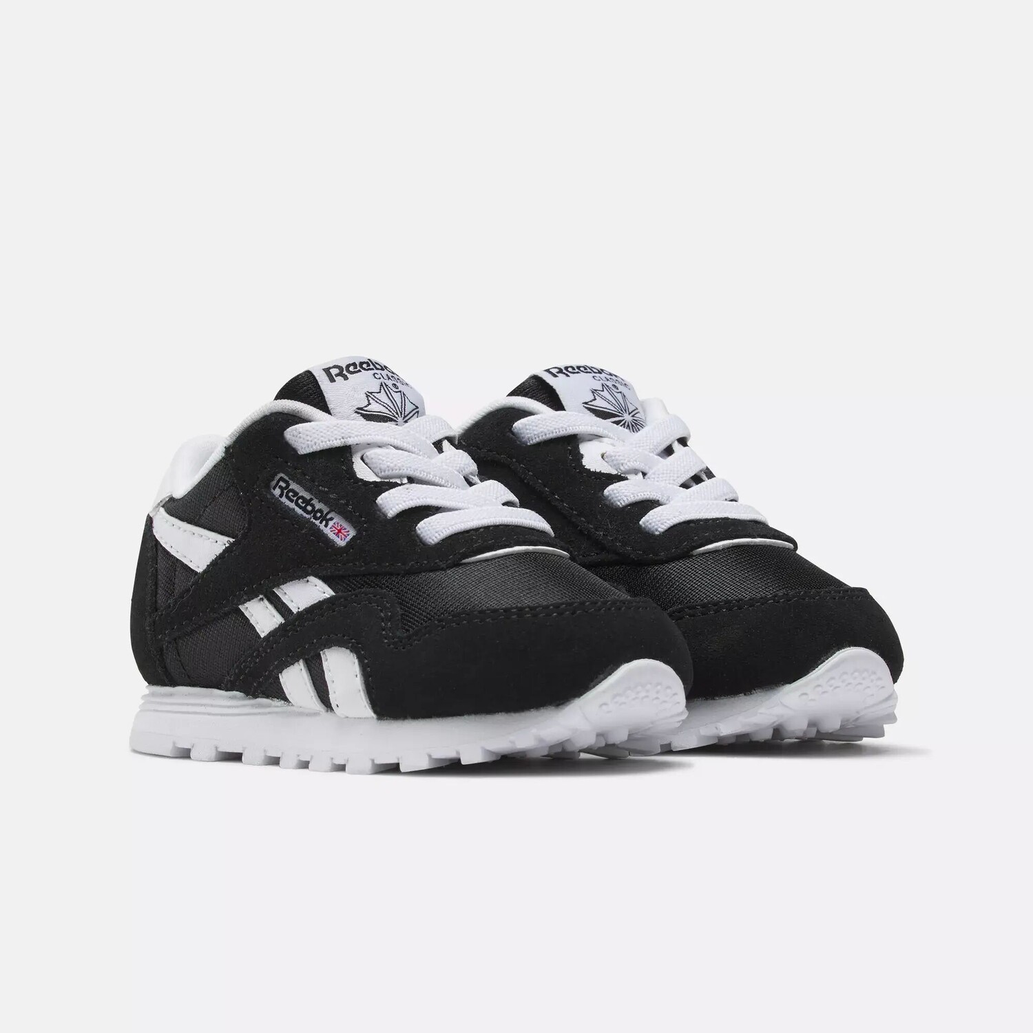 Классические нейлоновые кроссовки Reebok, черно-белый — фото 2