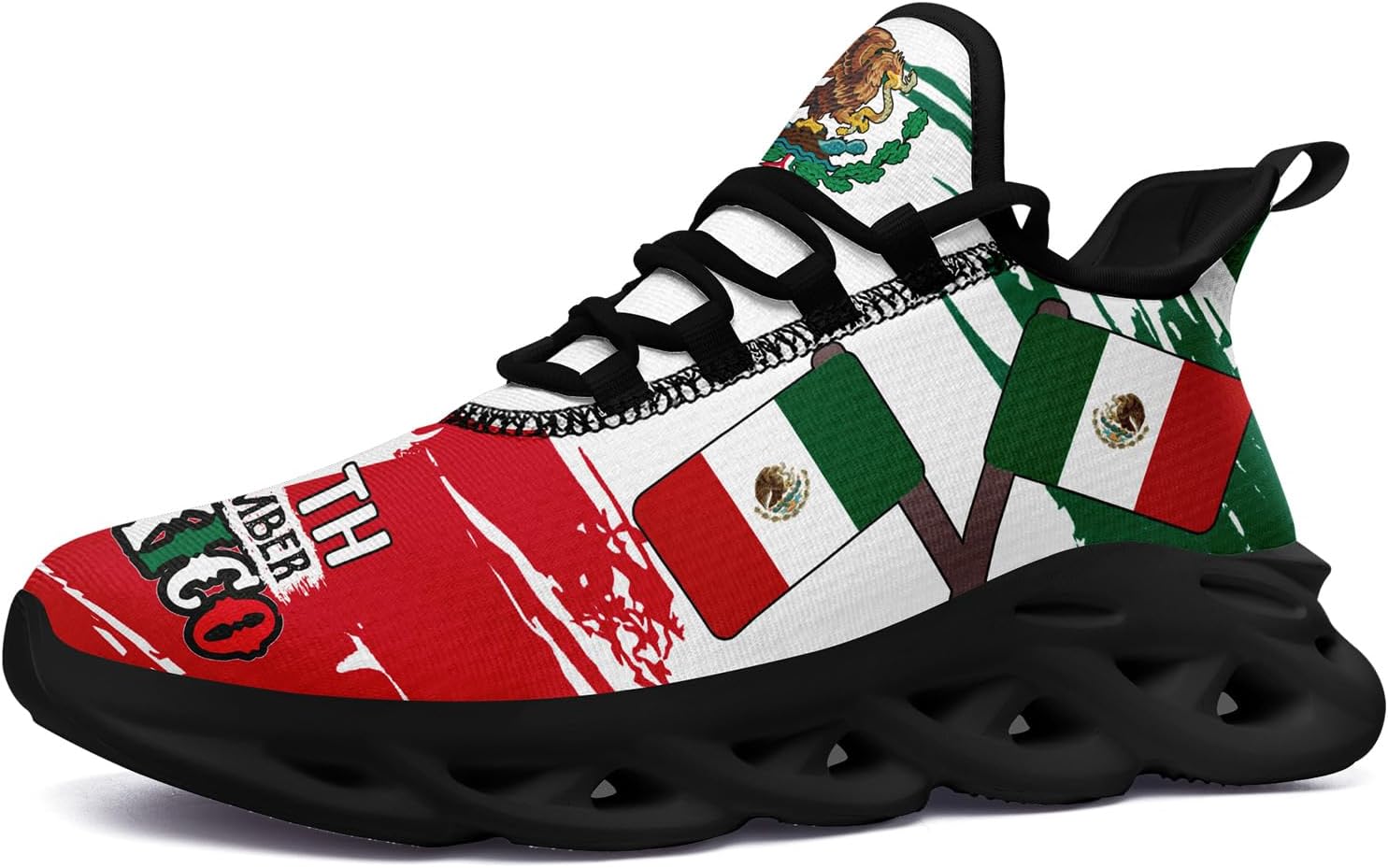 

Модные кроссовки с флагом Мексики для мужчин и женщин, сетчатые, легкие, дышащие, стильные спортивные кроссовки Awsole, белый/черный/красный/зеленый