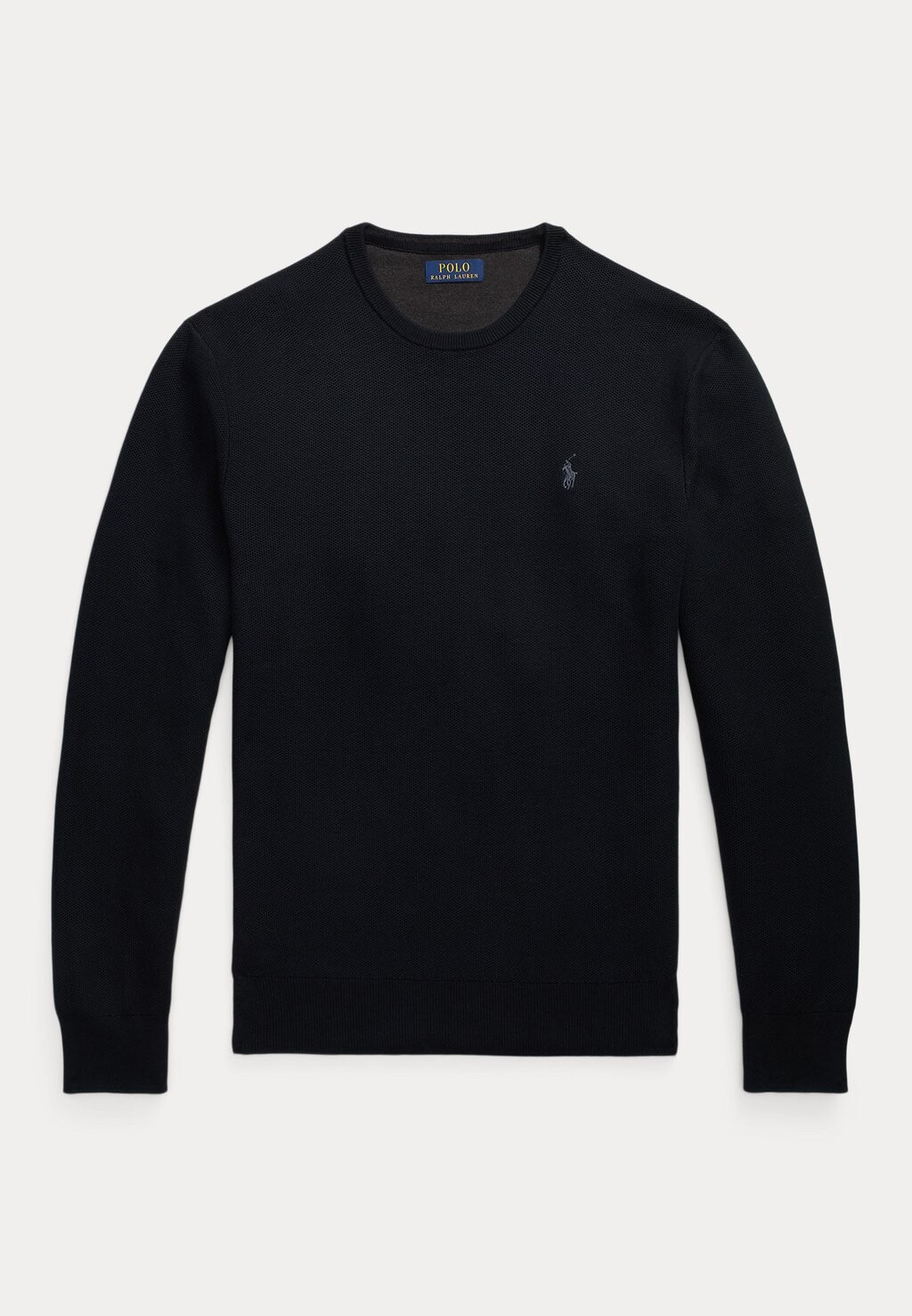 

Джемпер TEXTURED COTTON CREWNECK JUMPER Ralph Lauren, черный