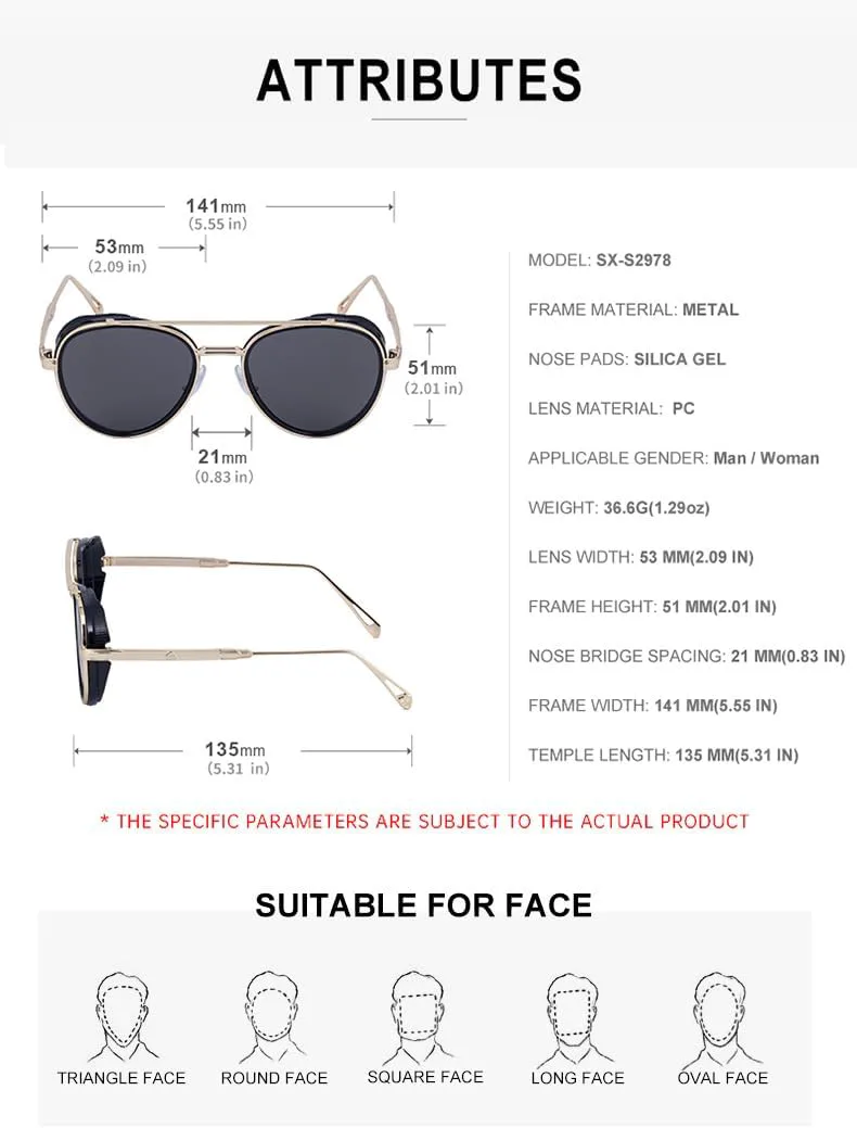 

Солнцезащитные очки унисекс в стиле ретро-панк, овальной формы — европейский и американский дизайн для мужчин и женщин, оправа в стиле ретро GFYFJXJT, C2