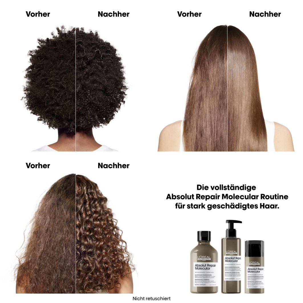 Шампунь serie expert absolut repair molecular L Oreal Professionnel Paris, объем 500 мл - refill — фото 3