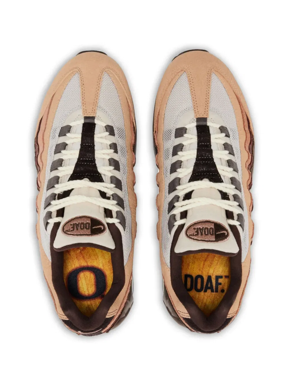 Кроссовки X Division Street Air Max 95 Nike, коричневый — фото 2