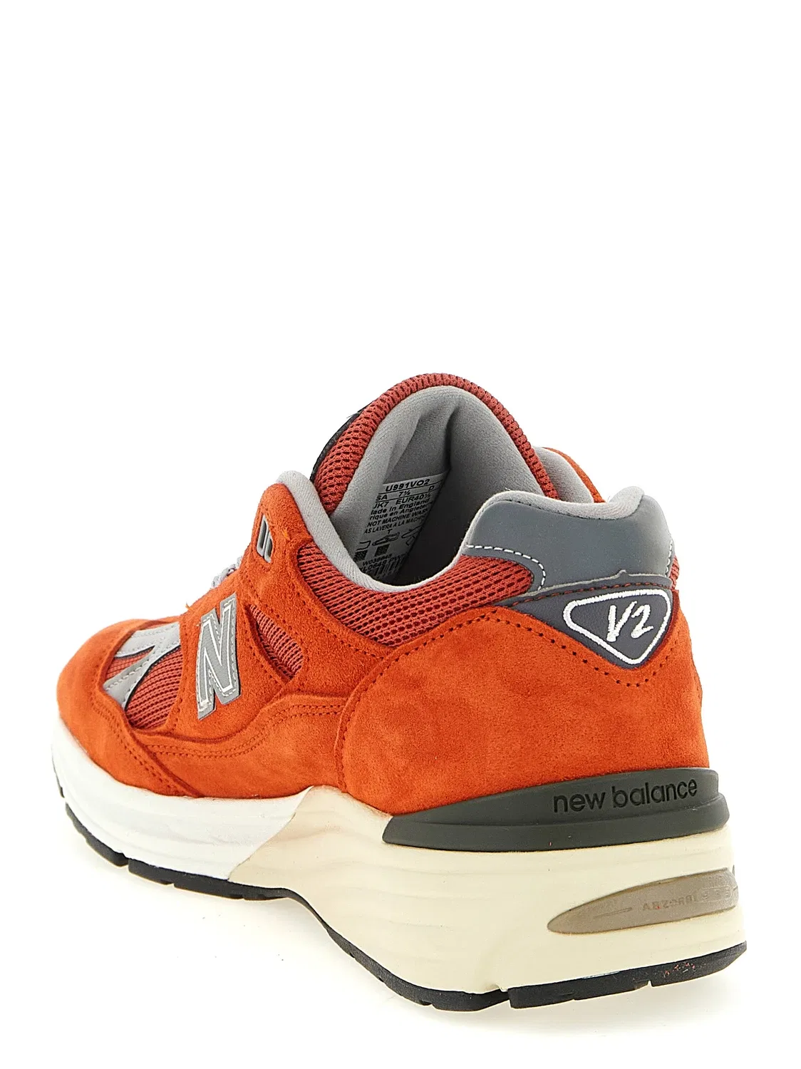 Кроссовки 'Сделано в Великобритании 991v2' NEW BALANCE, оранжевый — фото 3