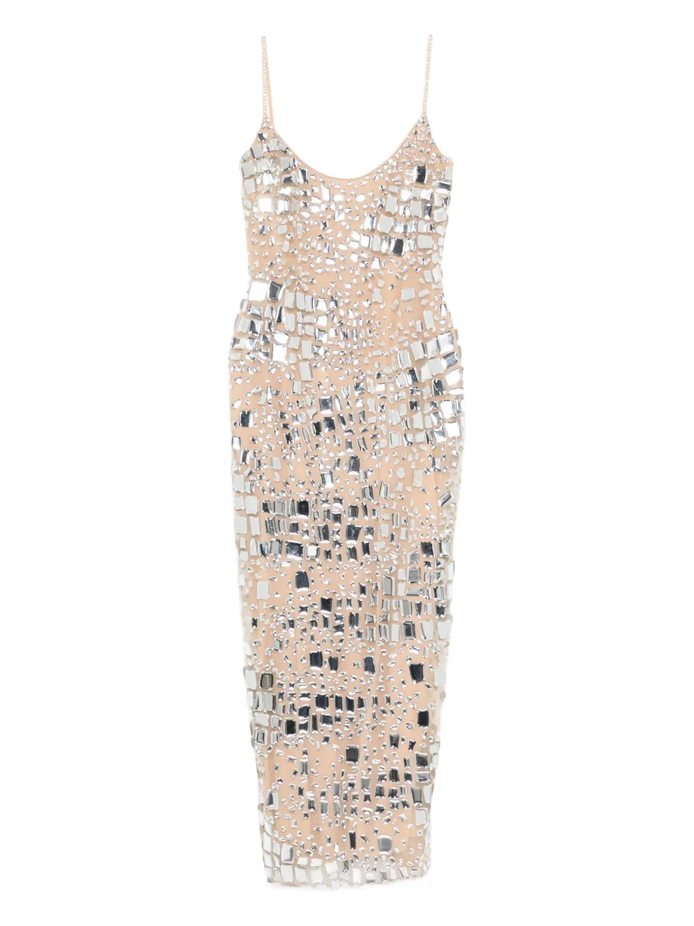 

Декорированное платье миди GEORGES HOBEIKA, розовый
