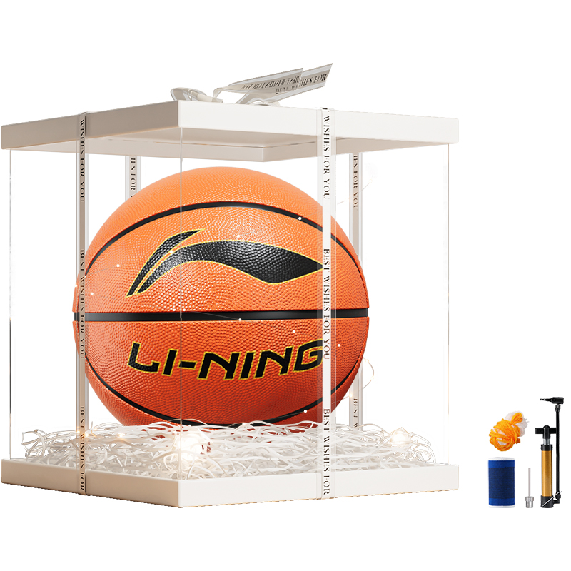 

LINING Резиновый баскетбольный мяч red brown размер 7 тренировочный