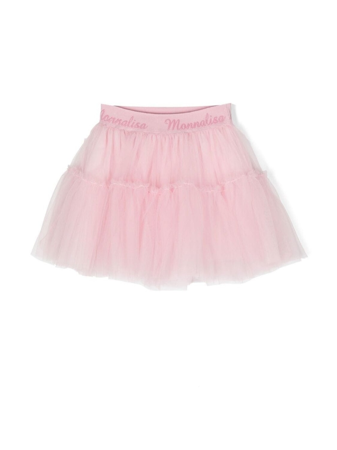

Monnalisa logo-waistband tutu skirt, розовый