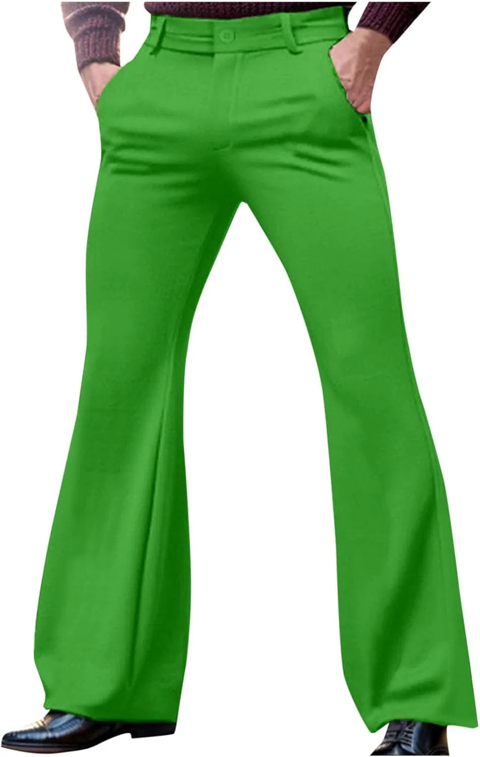Джинсы клеш ретро, Green
