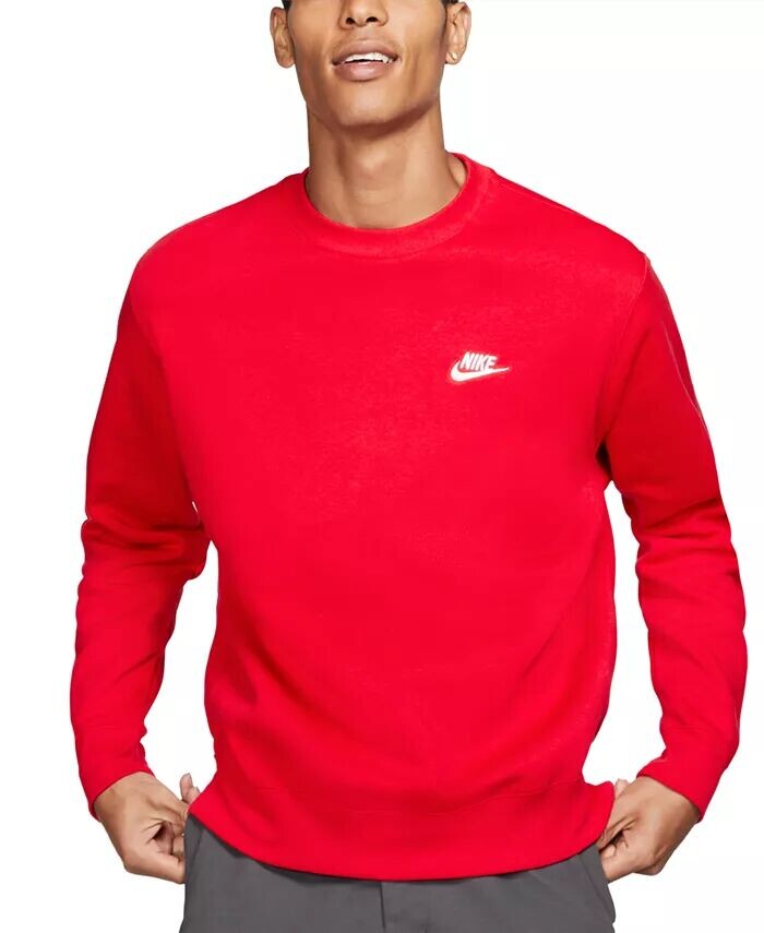 

Мужская флисовая толстовка Club Club Nike, красный