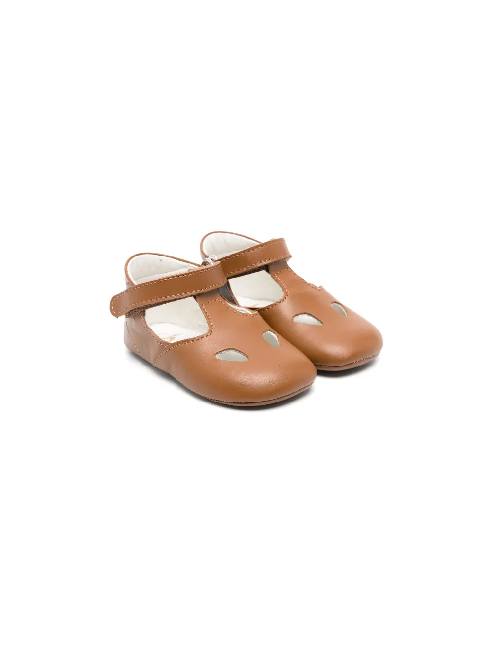 

Кожаные пинетки Gallucci Kids, коричневый