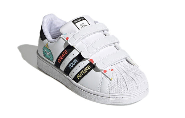 Кроссовки kevin lyons x superstar j Adidas, белый — фото 3