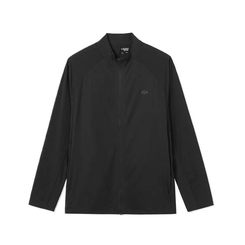 Свитшот мужской black с воротником-стойкой LACOSTE