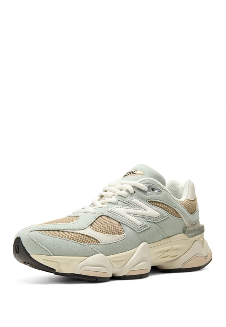 Детские кроссовки Lifestyle, модель 9060, New Balance, зеленый/бежевый — фото 2