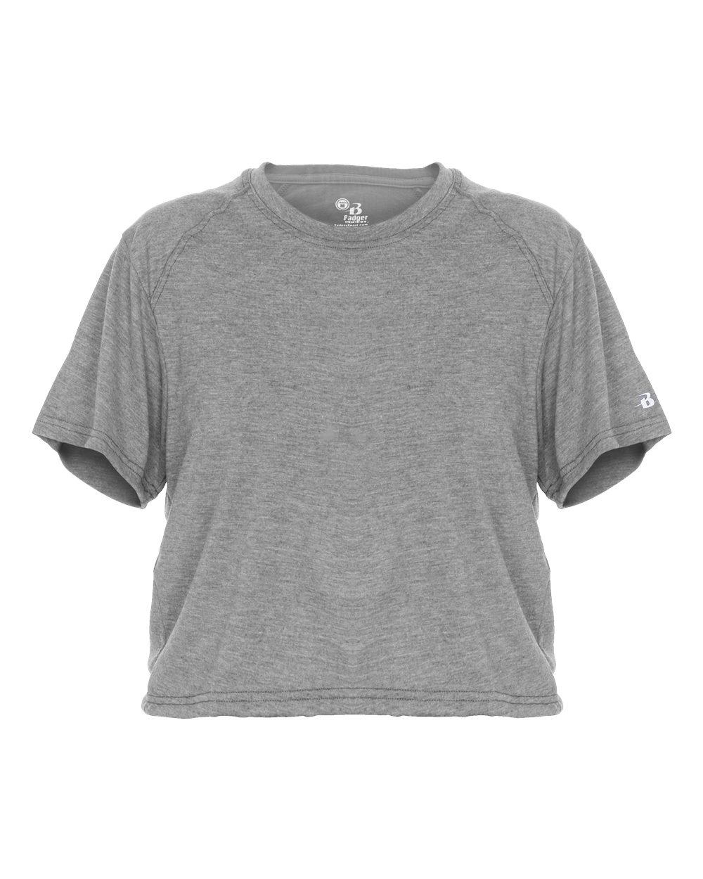 

Женская укороченная футболка Tri-Blend Badger, цвет oxford