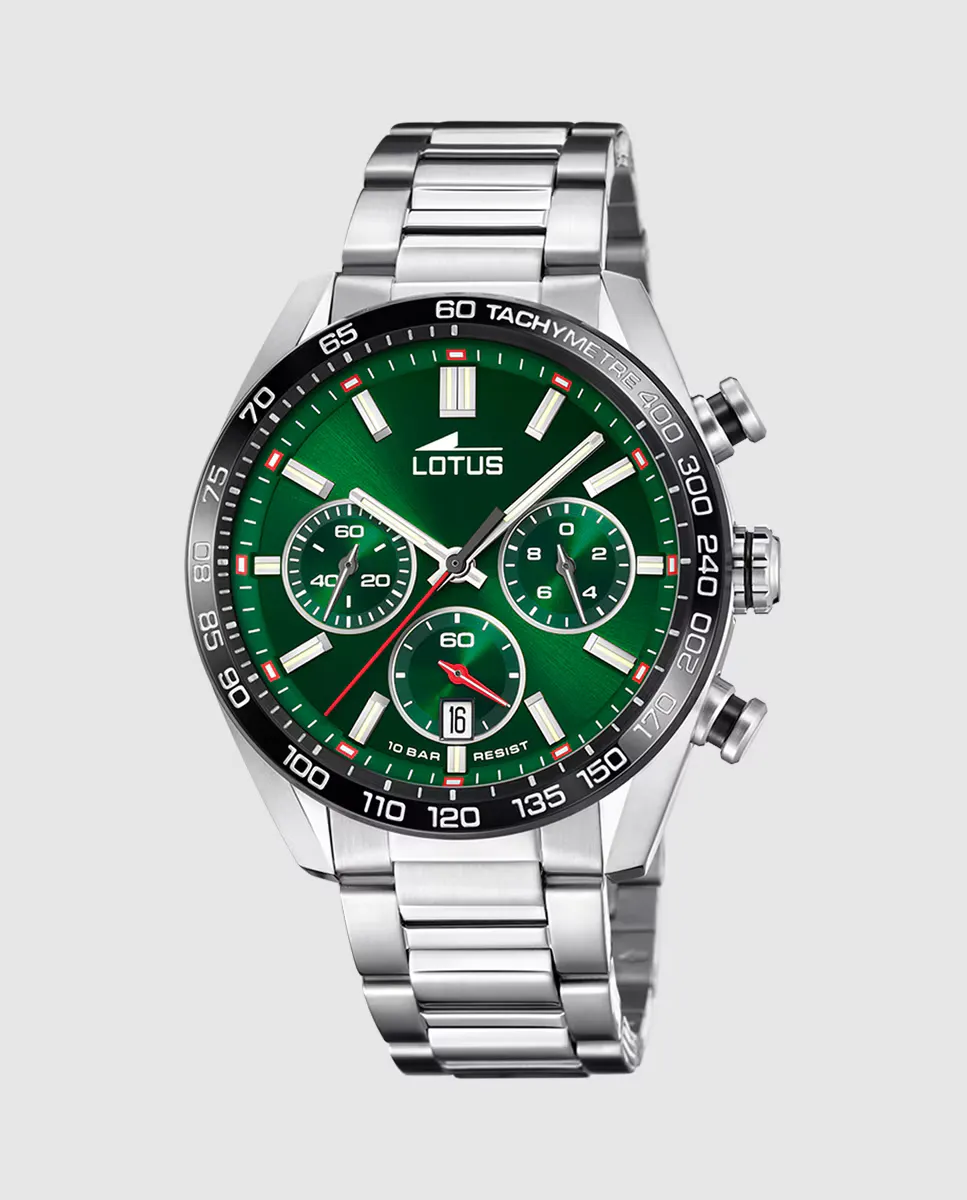 

Мужские часы 18916/5 Chrono в серебристой стали LOTUS, серебряный