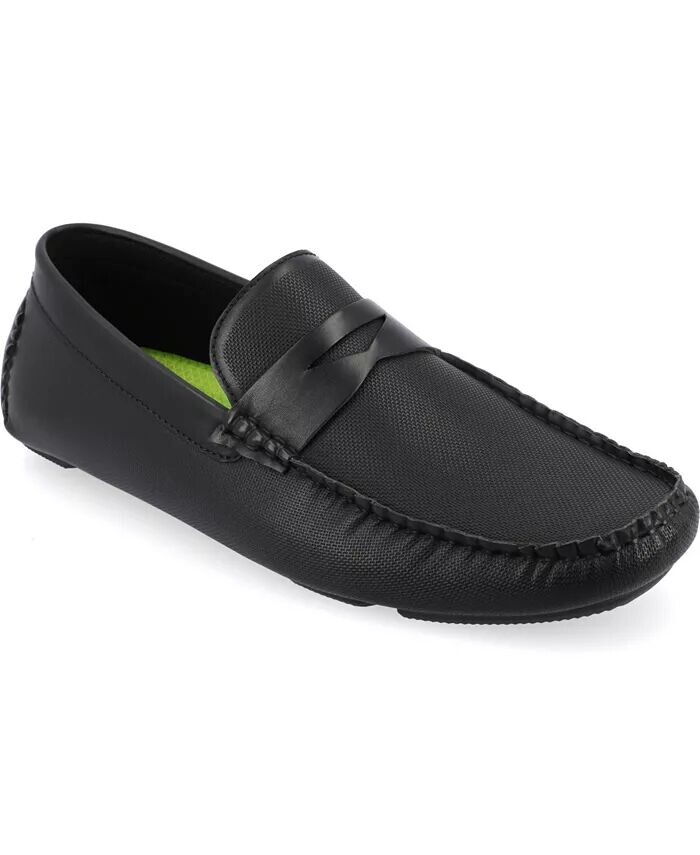 

Мужские мокасины без шнуровки Isaiah Tru Comfort для вождения из пеноматериала Vance Co., черный