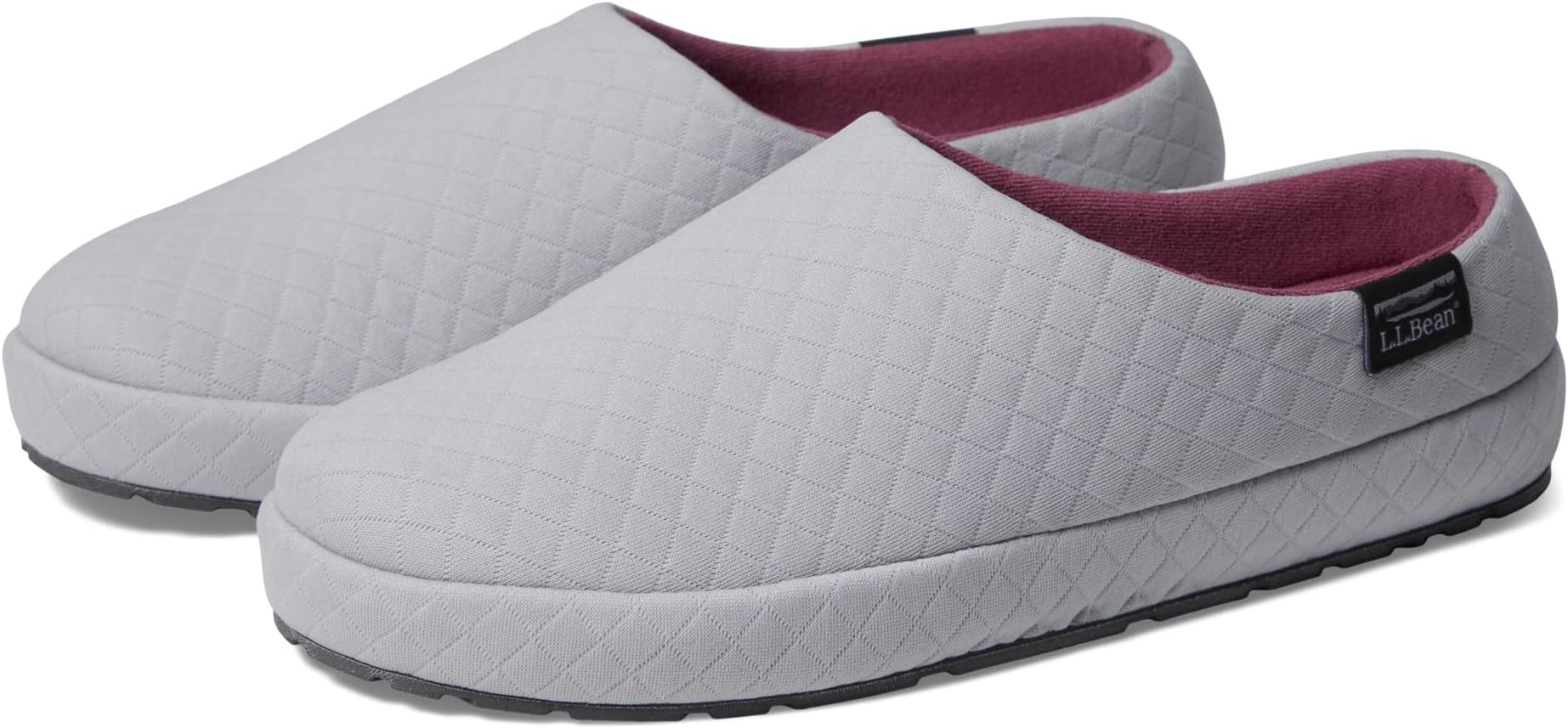 Тапочки L.L.Bean Women's Quilted Slipper Scuff, Pewter