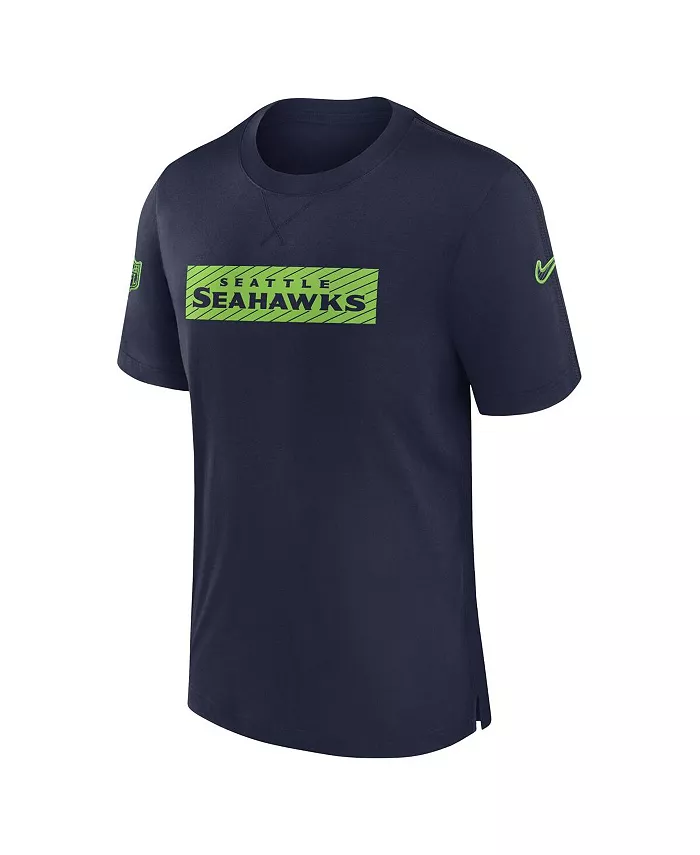 Мужская футболка Seattle Seahawks College Navy в стиле игровой формы для болельщиков Nike — фото 2
