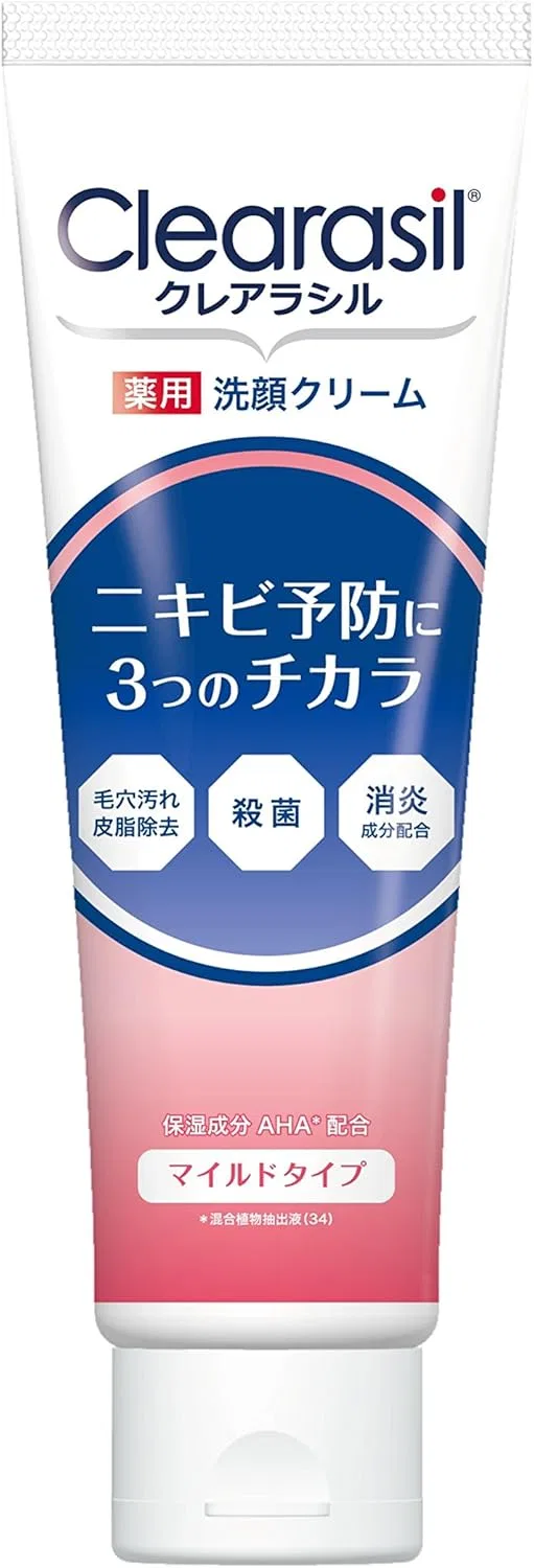 Крем для лица Claracil — Очищающая пенка Clearasil Mild Type, 120 г