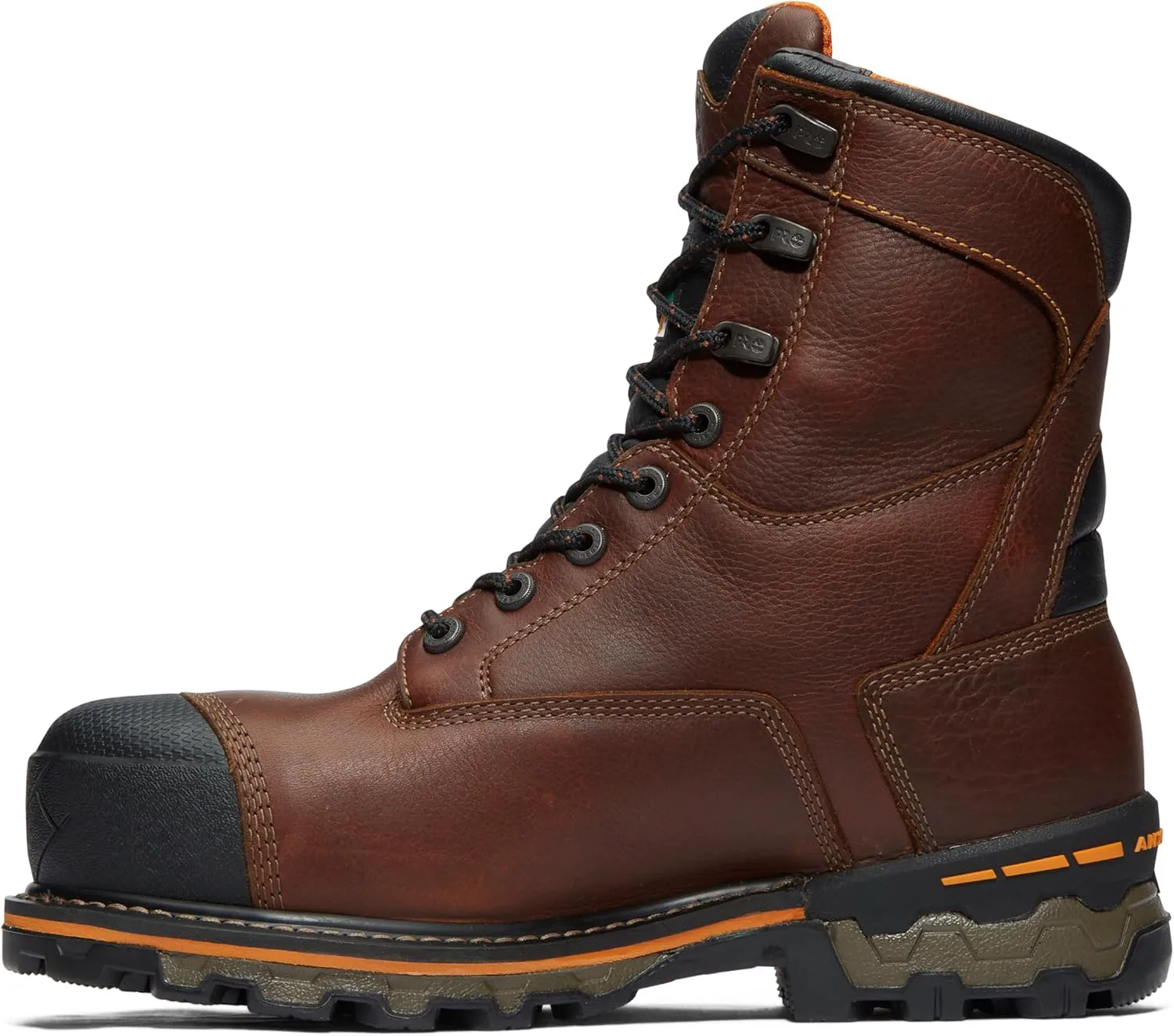 Мужские промышленные ботинки Timberland PRO Boondock 8" с композитным носком, устойчивые к проколам и водонепроницаемые, коричневый