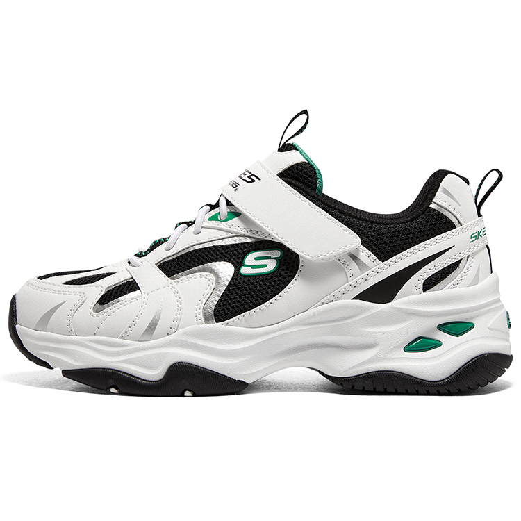 

Детские повседневные кроссовки Skechers бело-черные для подростков