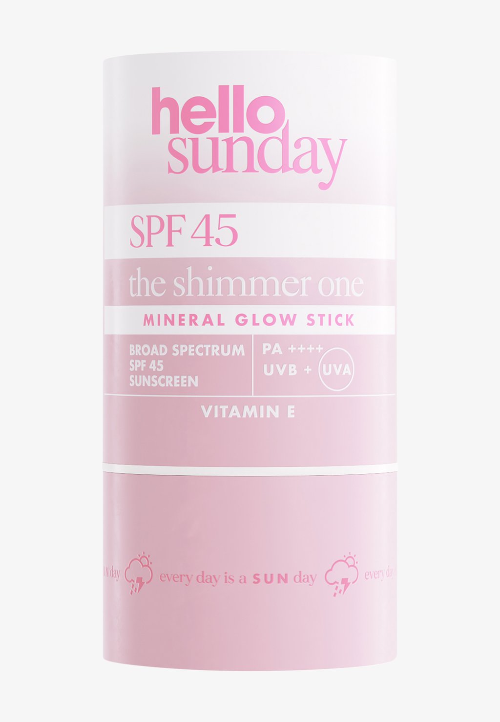 

Хайлайтеры Mineral Glow Stick Spf45 Hello Sunday, мерцающие