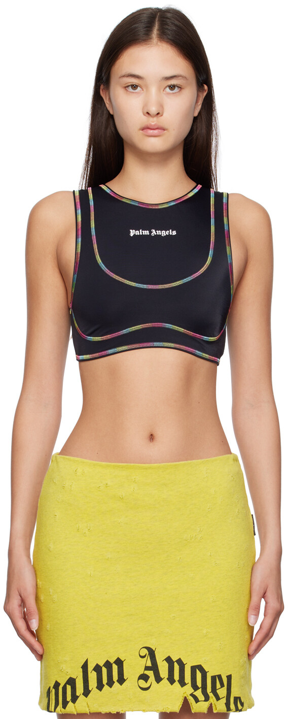 

Спортивная футболка Palm Angels Black Rainbow Miami